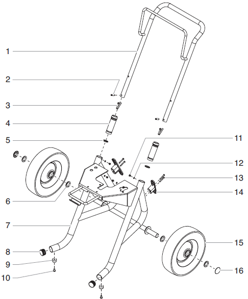 Advantage 700 Upright Cart Assembly